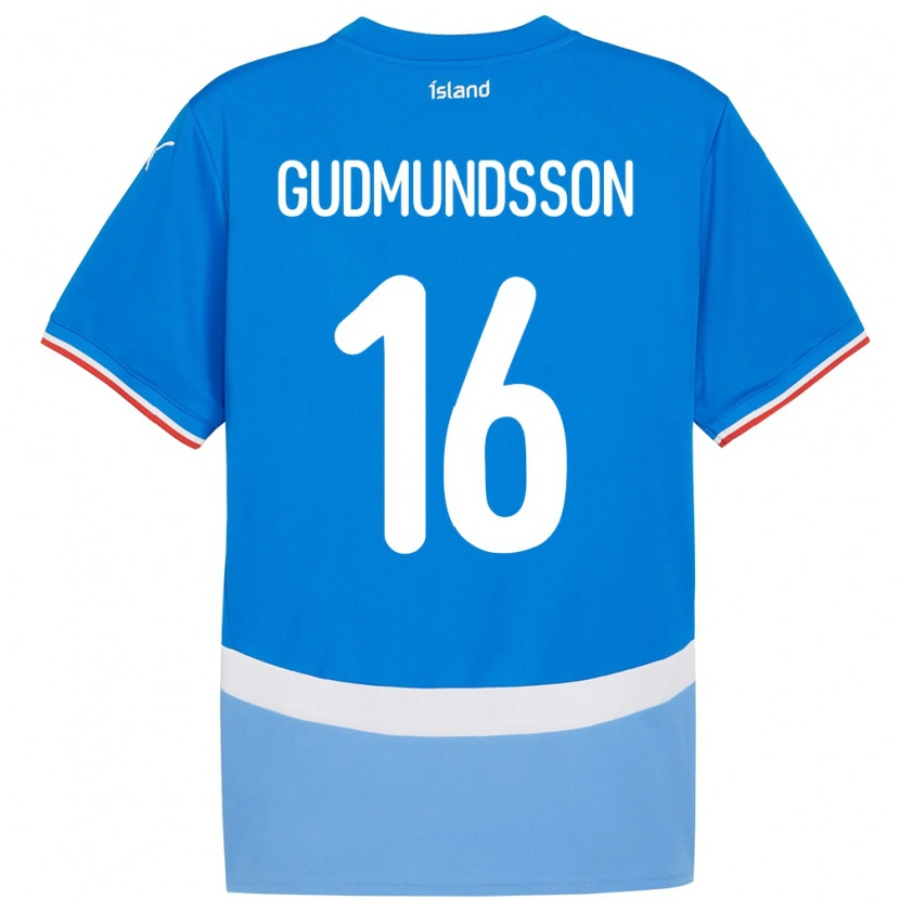 Danxen Kid Iceland Jón Breki Gudmundsson #16 Blue Home Jersey 24-26 T-Shirt