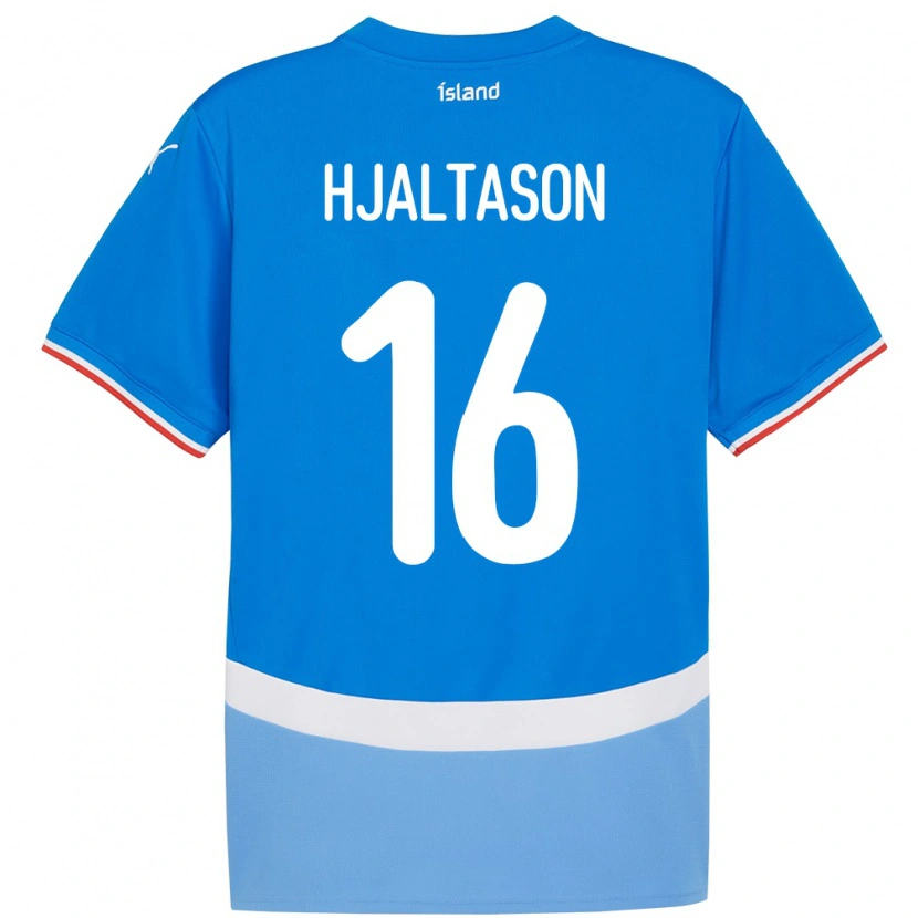 Danxen Kid Iceland Kristian Hjaltason #16 Blue Home Jersey 24-26 T-Shirt