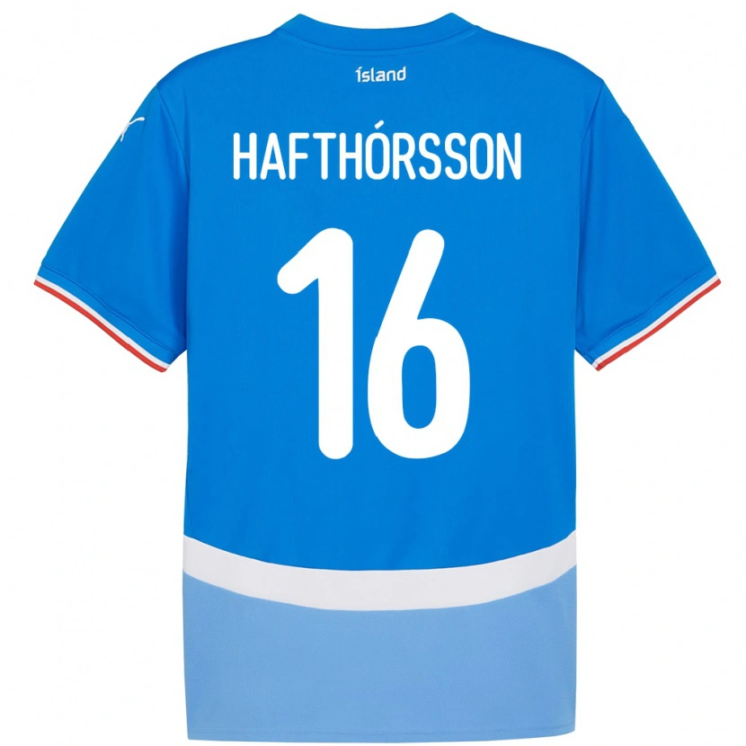 Danxen Kid Iceland Gestur Alexander Hafthórsson #16 Blue Home Jersey 24-26 T-Shirt