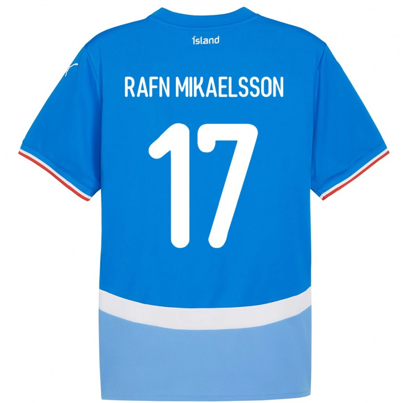 Danxen Kid Iceland Hilmir Rafn Mikaelsson #17 Blue Home Jersey 24-26 T-Shirt