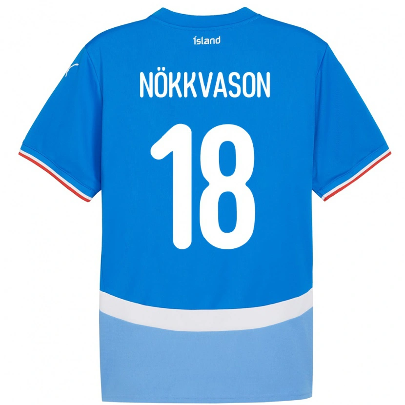 Danxen Kid Iceland Gudmundur Baldvin Nökkvason #18 Blue Home Jersey 24-26 T-Shirt