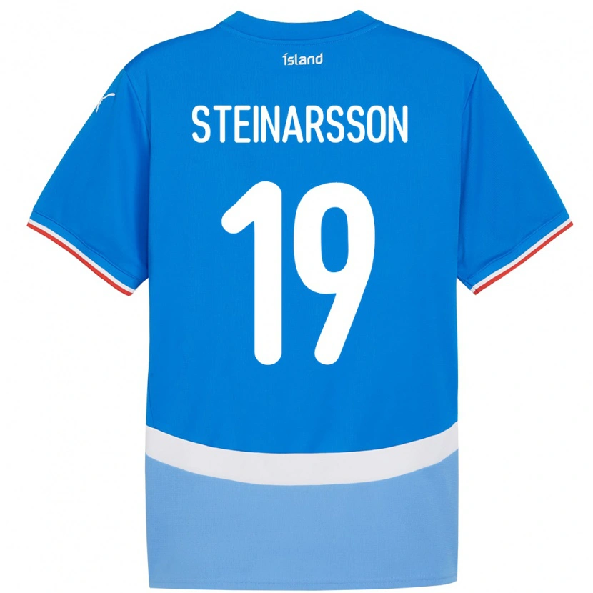 Danxen Kid Iceland Ásgeir Steinn Steinarsson #19 Blue Home Jersey 24-26 T-Shirt