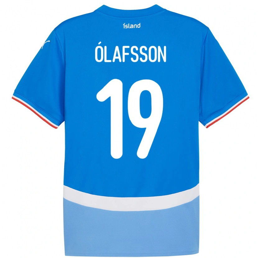 Danxen Kid Iceland Sigurdur Stefán Ólafsson #19 Blue Home Jersey 24-26 T-Shirt