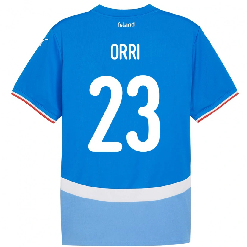 Danxen Kid Iceland Ágúst Orri Thorsteinsson #23 Blue Home Jersey 24-26 T-Shirt