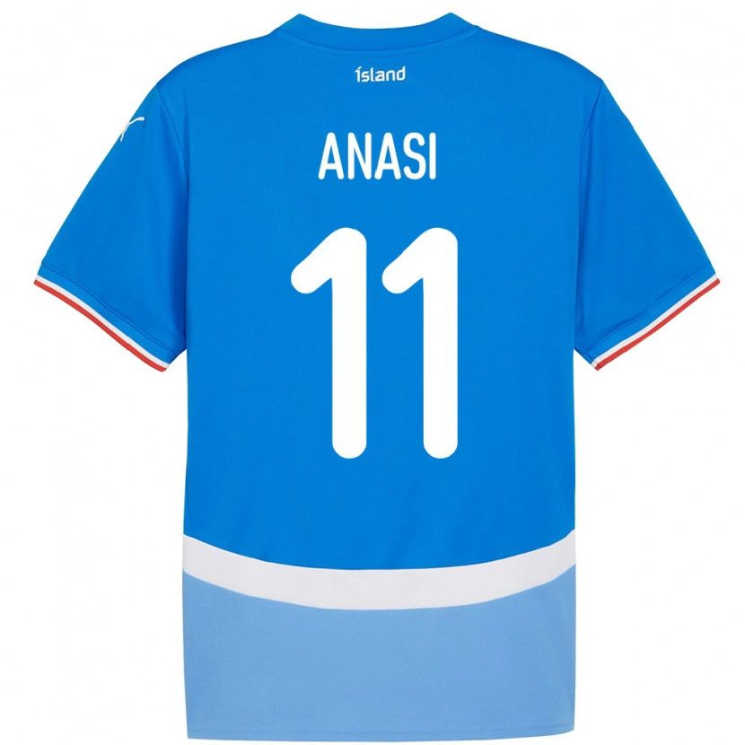 Danxen Kid Iceland Natasha Anasi #11 Blue Home Jersey 24-26 T-Shirt