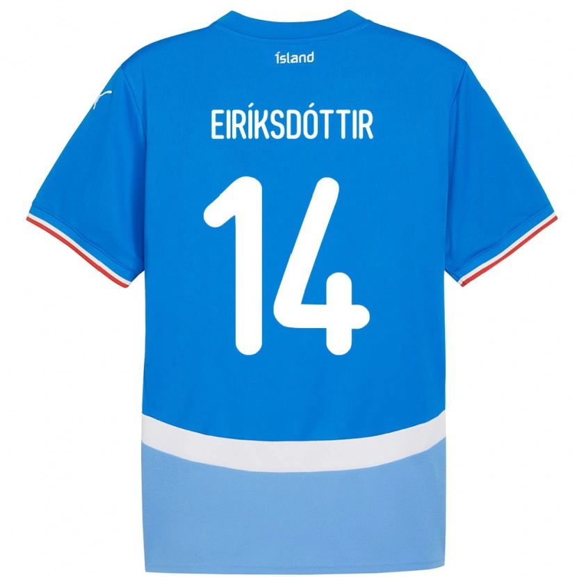 Danxen Kid Iceland Hlín Eiríksdóttir #14 Blue Home Jersey 24-26 T-Shirt