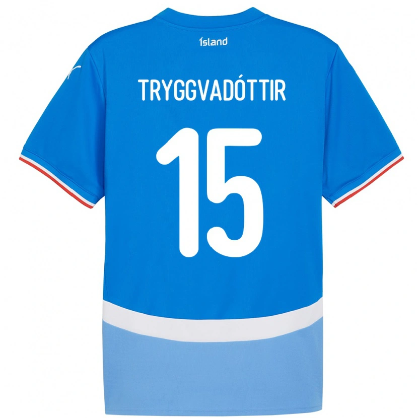 Danxen Kid Iceland Katla Tryggvadóttir #15 Blue Home Jersey 24-26 T-Shirt