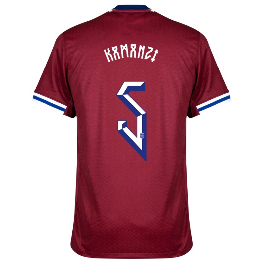 Danxen Kid Norway Warren Kamanzi #5 Red Blue White Home Jersey 24-26 T-Shirt