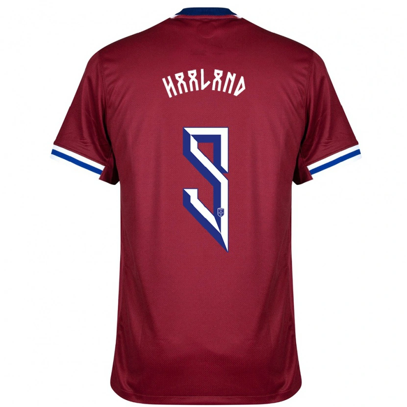 Danxen Kid Norway Erling Haaland #9 Red Blue White Home Jersey 24-26 T-Shirt