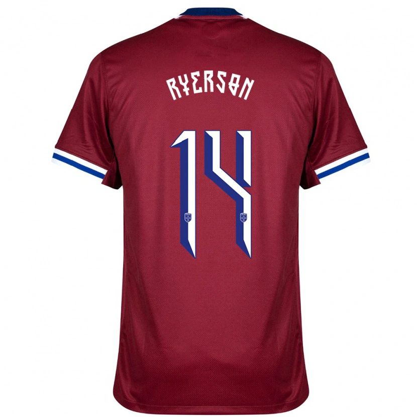 Danxen Kid Norway Julian Ryerson #14 Red Blue White Home Jersey 24-26 T-Shirt