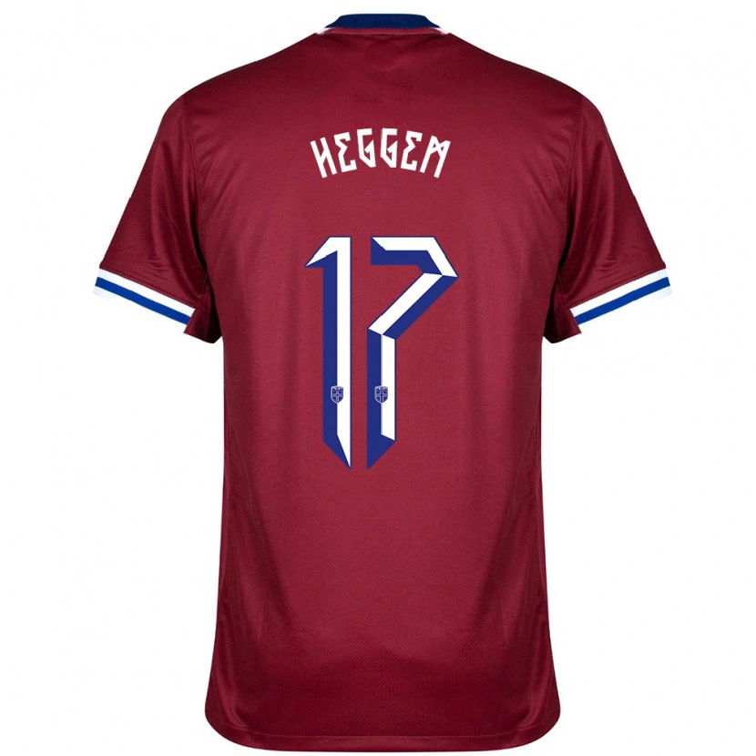 Danxen Kid Norway Torbjørn Heggem #17 Red Blue White Home Jersey 24-26 T-Shirt