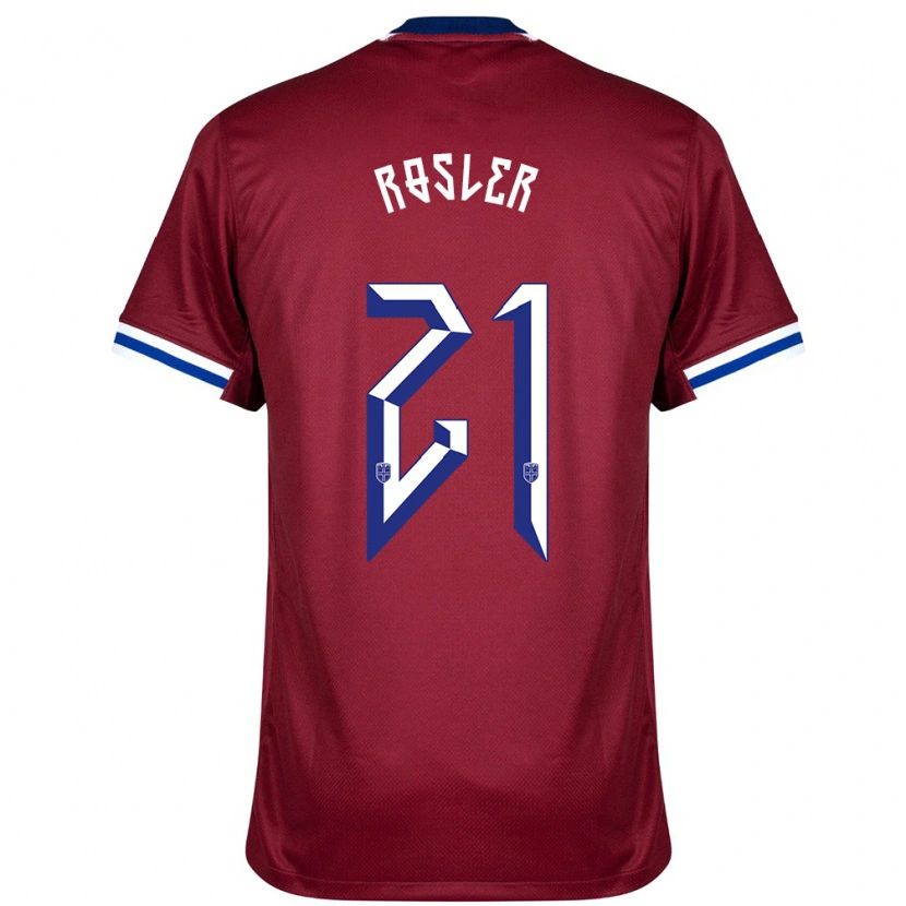 Danxen Kid Norway Colin Rösler #21 Red Blue White Home Jersey 24-26 T-Shirt