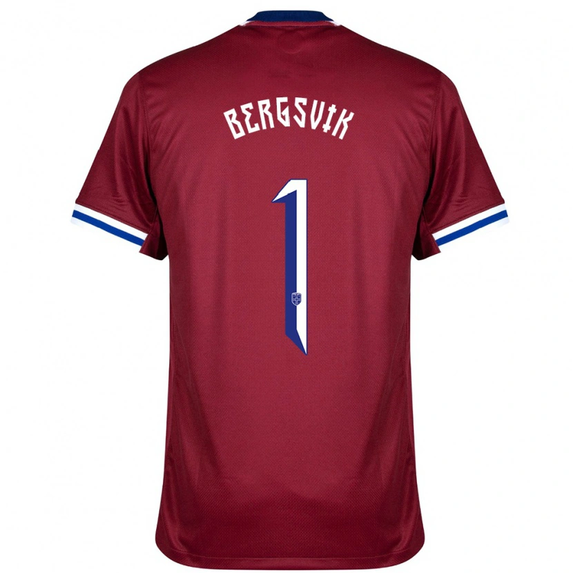 Danxen Kid Norway Aksel Bergsvik #1 Red Blue White Home Jersey 24-26 T-Shirt