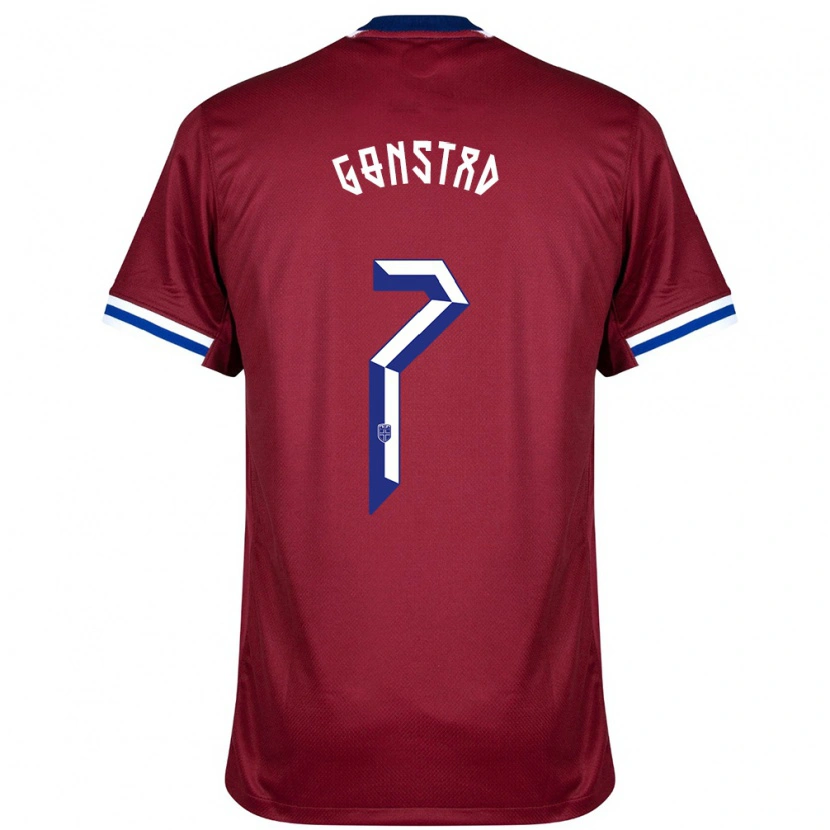 Danxen Kid Norway Julian Gonstad #7 Red Blue White Home Jersey 24-26 T-Shirt