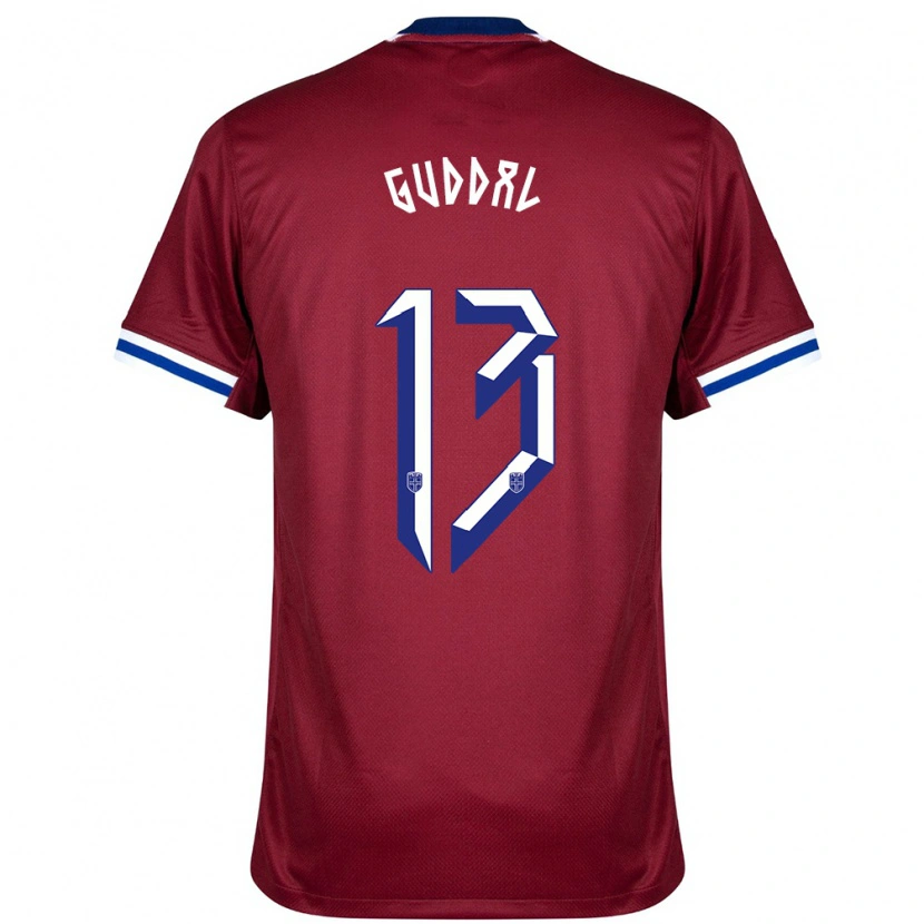 Danxen Kid Norway Tobias Guddal #13 Red Blue White Home Jersey 24-26 T-Shirt