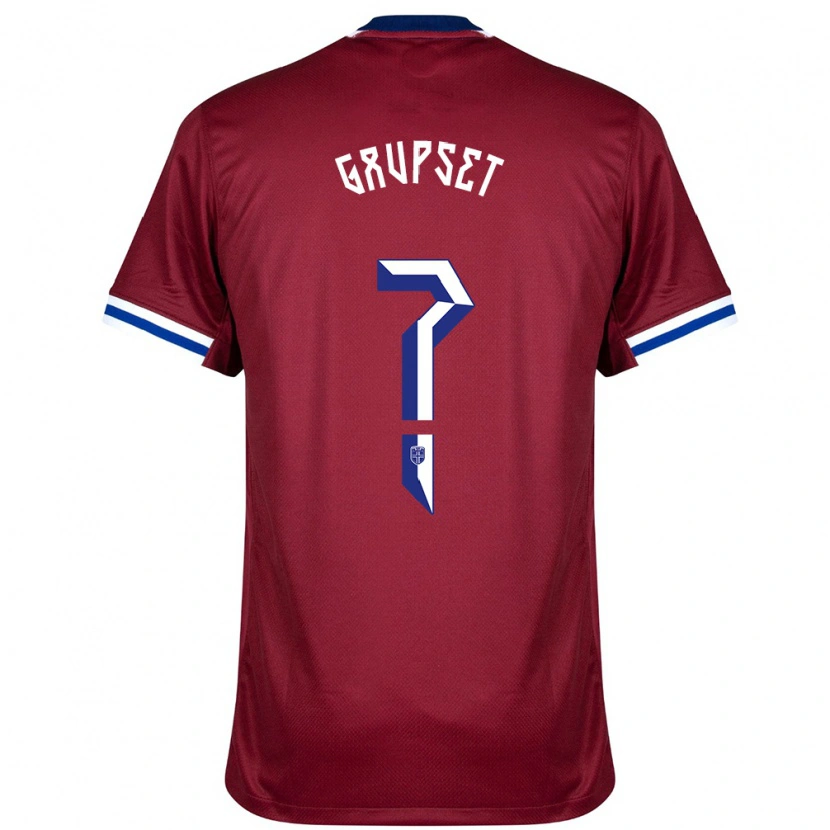 Danxen Kid Norway Signe Gaupset #0 Red Blue White Home Jersey 24-26 T-Shirt