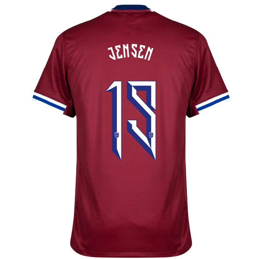 Danxen Kid Norway Synne Jensen #19 Red Blue White Home Jersey 24-26 T-Shirt