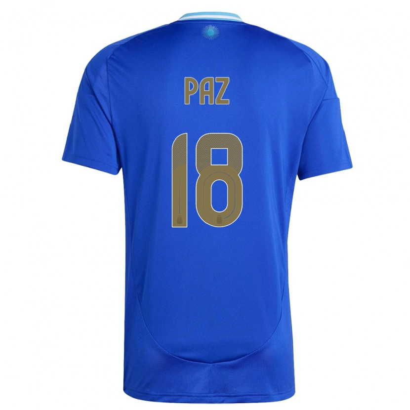 Danxen Kid Argentina Nico Paz #18 Blue Away Jersey 24-26 T-Shirt