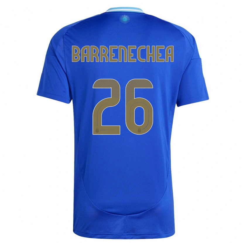 Danxen Kid Argentina Enzo Barrenechea #26 Blue Away Jersey 24-26 T-Shirt