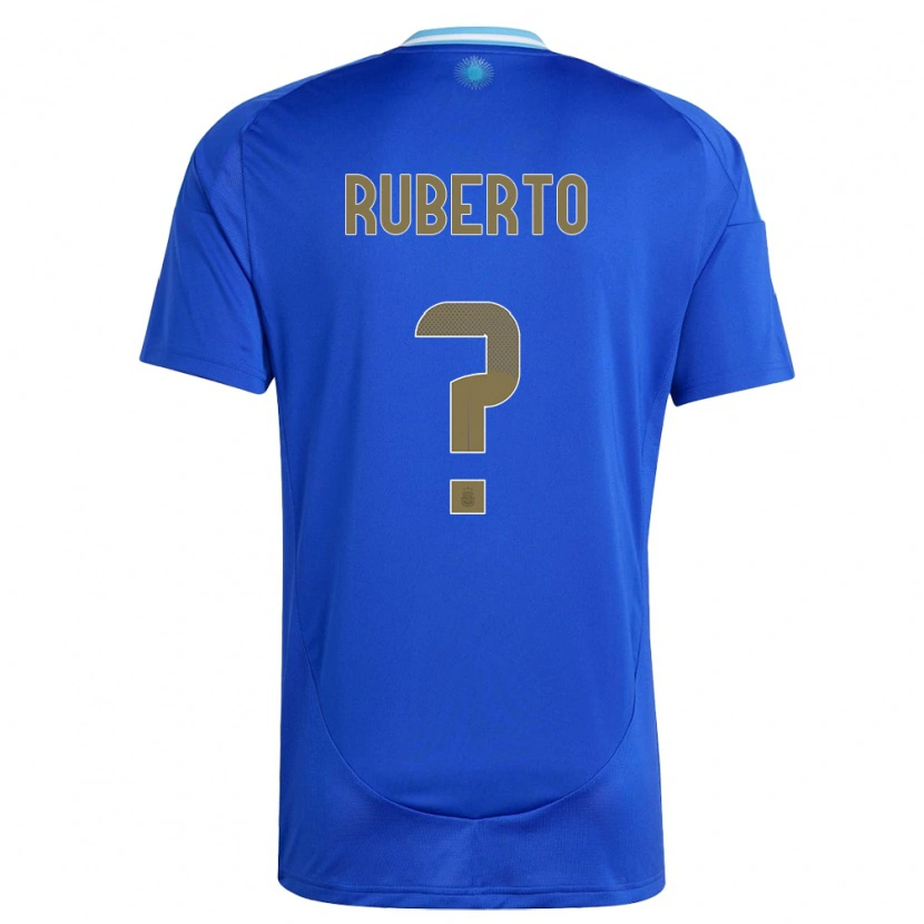 Danxen Kid Argentina Agustín Ruberto #0 Blue Away Jersey 24-26 T-Shirt