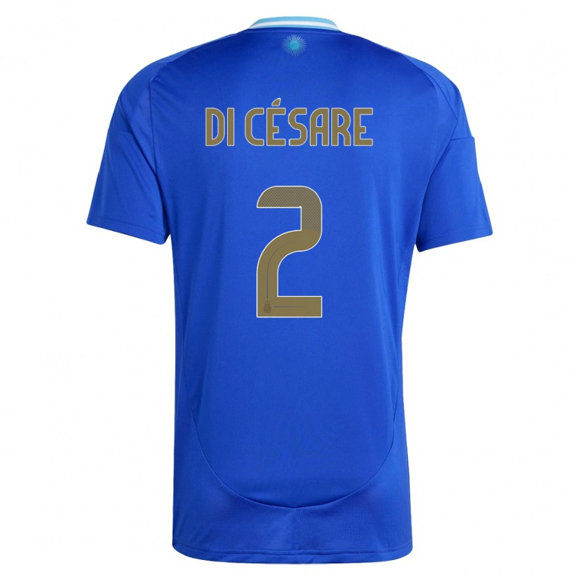 Danxen Kid Argentina Marco Di Césare #2 Blue Away Jersey 24-26 T-Shirt