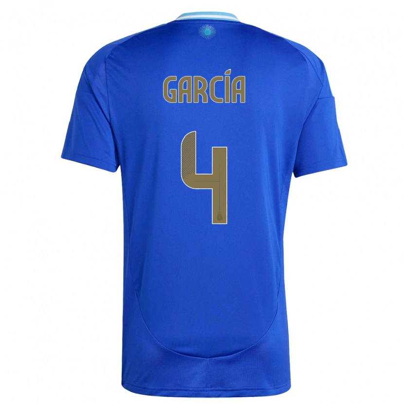 Danxen Kid Argentina Joaquín García #4 Blue Away Jersey 24-26 T-Shirt