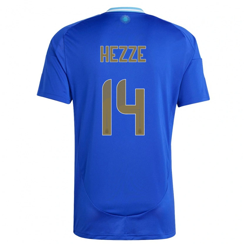 Danxen Kid Argentina Santiago Hezze #14 Blue Away Jersey 24-26 T-Shirt