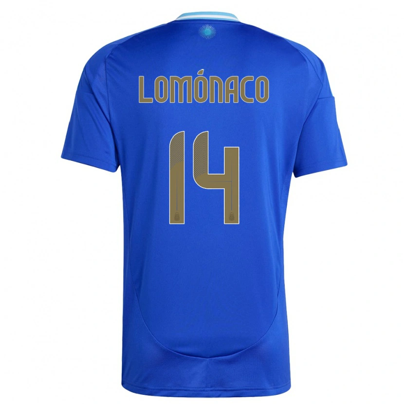 Danxen Kid Argentina Kevin Lomónaco #14 Blue Away Jersey 24-26 T-Shirt