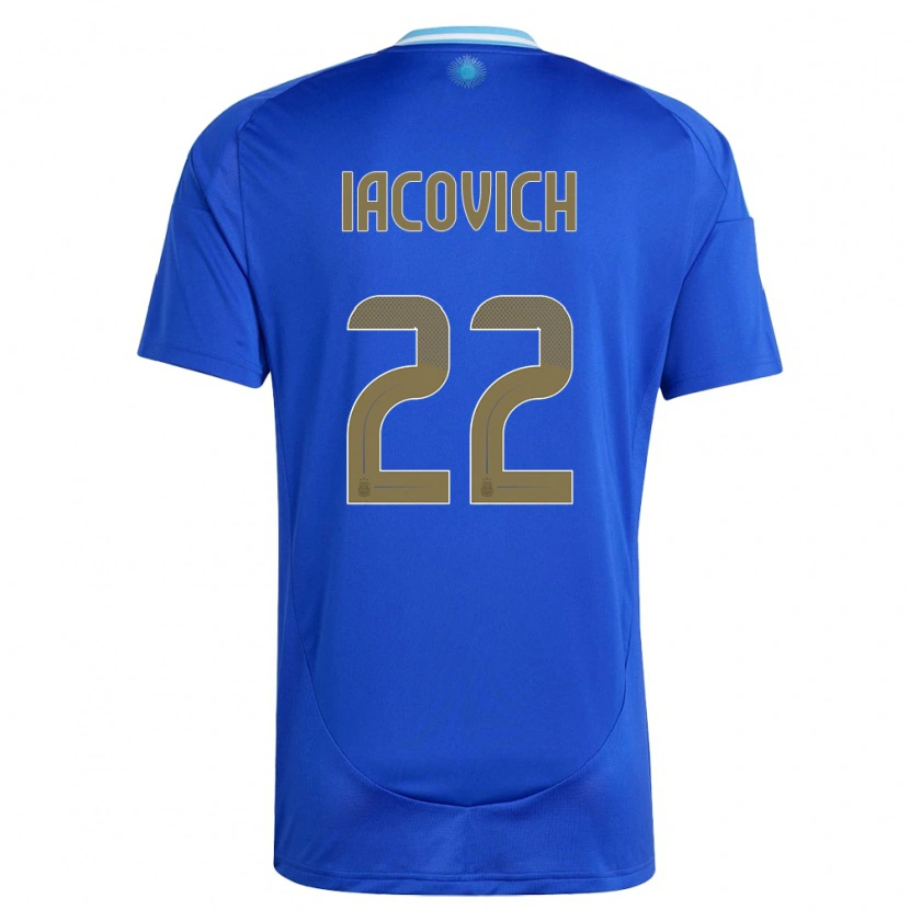 Danxen Kid Argentina Fabricio Iacovich #22 Blue Away Jersey 24-26 T-Shirt