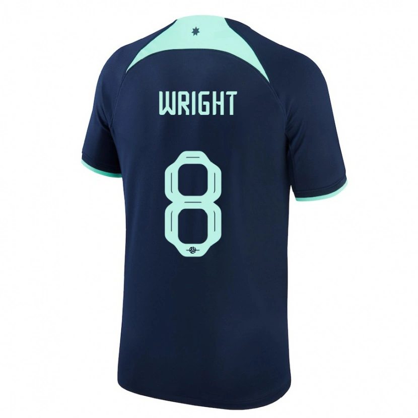 Danxen Kid Australia Bailey Wright #8 Dark Blue Away Jersey 24-26 T-Shirt