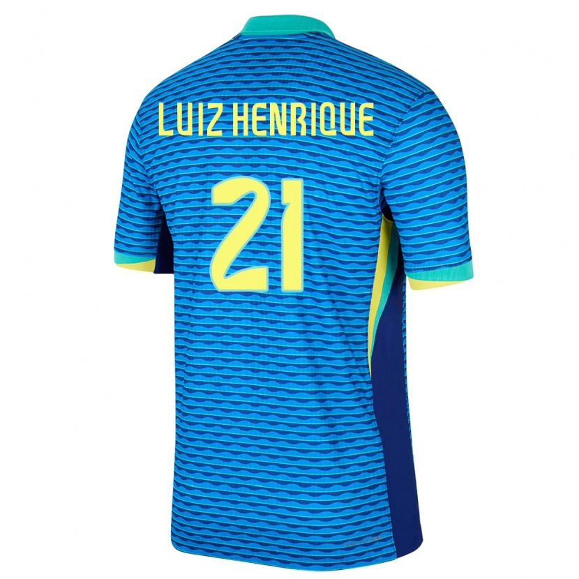 Danxen Kid Brazil Luiz Henrique #21 Blue Away Jersey 24-26 T-Shirt