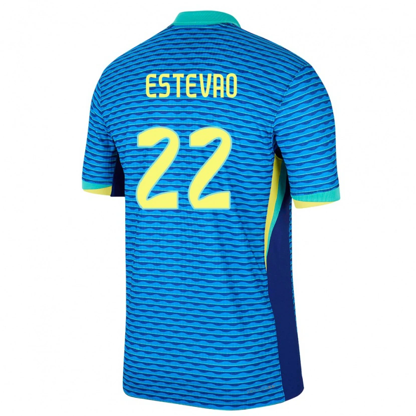 Danxen Kid Brazil Estêvão #22 Blue Away Jersey 24-26 T-Shirt