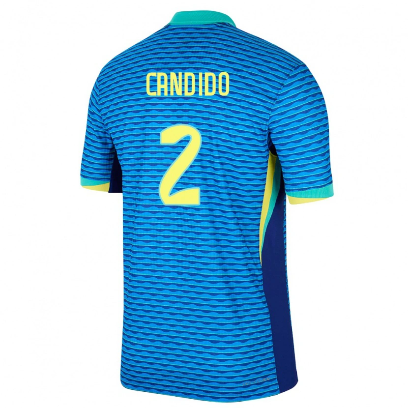 Danxen Kid Brazil Angelo Candido #2 Blue Away Jersey 24-26 T-Shirt