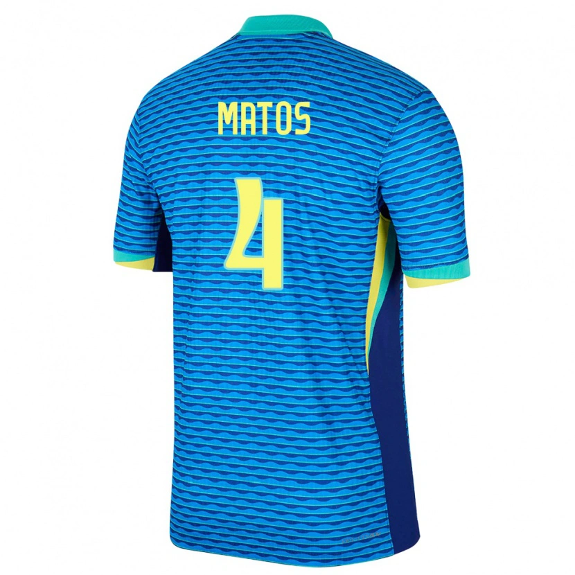 Danxen Kid Brazil Ryan Matos #4 Blue Away Jersey 24-26 T-Shirt