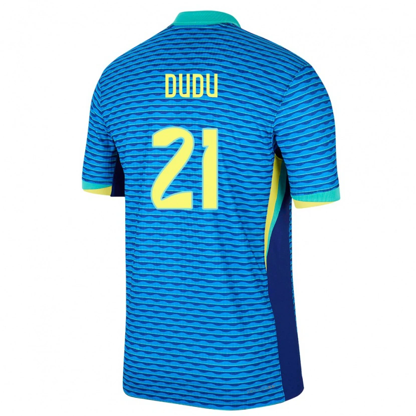 Danxen Kid Brazil Dudu #21 Blue Away Jersey 24-26 T-Shirt