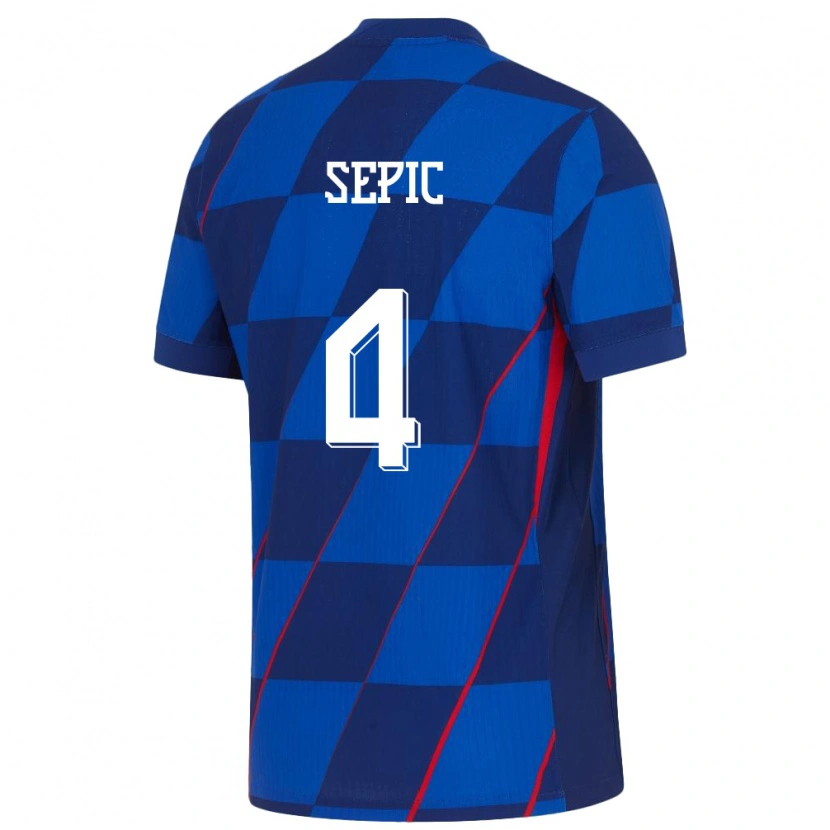 Danxen Kid Croatia Niko Sepic #4 Blue Away Jersey 24-26 T-Shirt