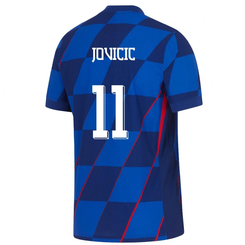 Danxen Kid Croatia Milos Jovicic #11 Blue Away Jersey 24-26 T-Shirt