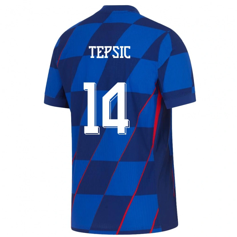 Danxen Kid Croatia Novak Tepsic #14 Blue Away Jersey 24-26 T-Shirt