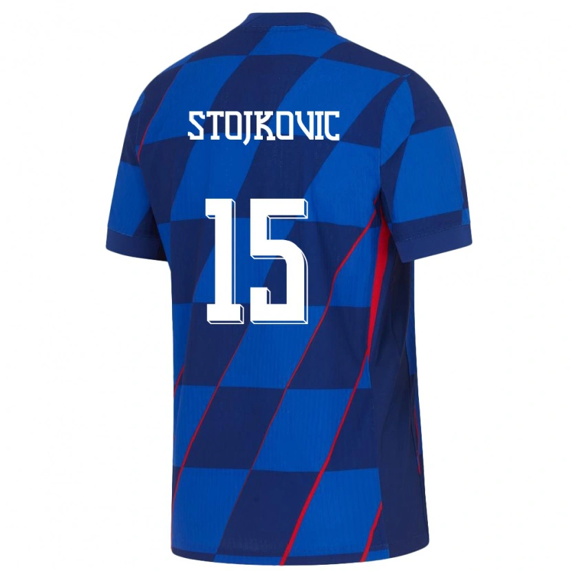 Danxen Kid Croatia Luka Stojkovic #15 Blue Away Jersey 24-26 T-Shirt