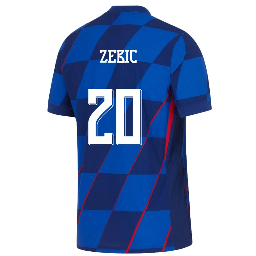 Danxen Kid Croatia Marko Zebic #20 Blue Away Jersey 24-26 T-Shirt