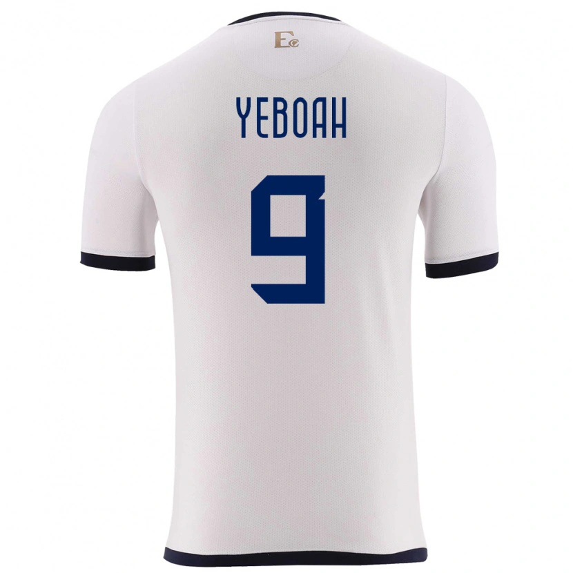 Danxen Kid Ecuador John Yeboah #9 White Away Jersey 24-26 T-Shirt