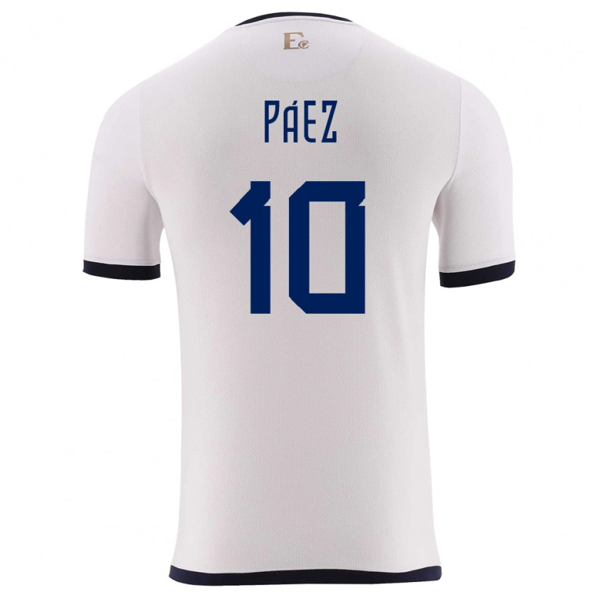 Danxen Kid Ecuador Kendry Páez #10 White Away Jersey 24-26 T-Shirt