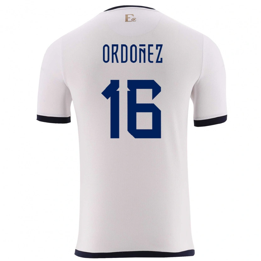 Danxen Kid Ecuador Joel Ordóñez #16 White Away Jersey 24-26 T-Shirt