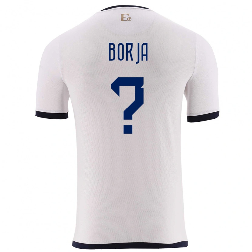 Danxen Kid Ecuador Ariel Borja #0 White Away Jersey 24-26 T-Shirt