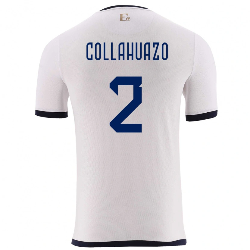 Danxen Kid Ecuador Jair Collahuazo #2 White Away Jersey 24-26 T-Shirt