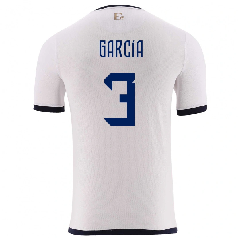 Danxen Kid Ecuador Christian García #3 White Away Jersey 24-26 T-Shirt