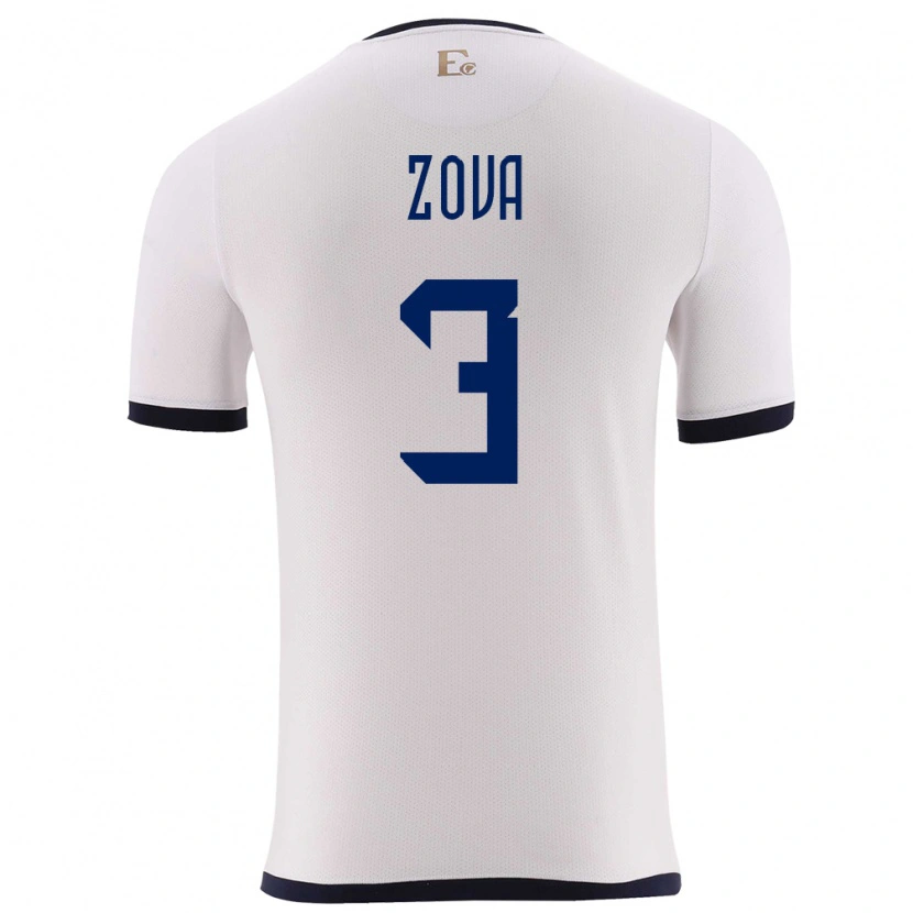 Danxen Kid Ecuador Alex Zova #3 White Away Jersey 24-26 T-Shirt