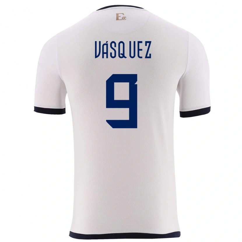 Danxen Kid Ecuador Yandri Vásquez #9 White Away Jersey 24-26 T-Shirt