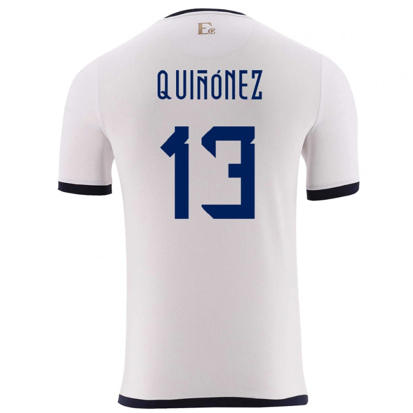 Danxen Kid Ecuador Joshué Quiñónez #13 White Away Jersey 24-26 T-Shirt