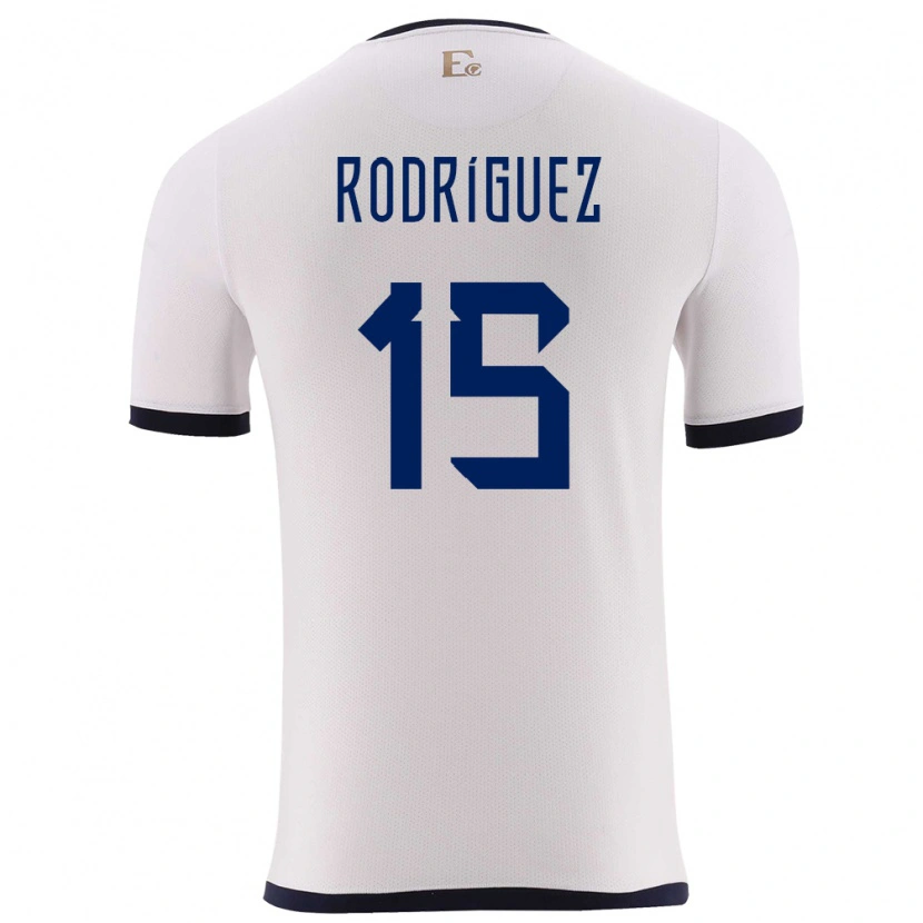 Danxen Kid Ecuador Juan Rodríguez #15 White Away Jersey 24-26 T-Shirt